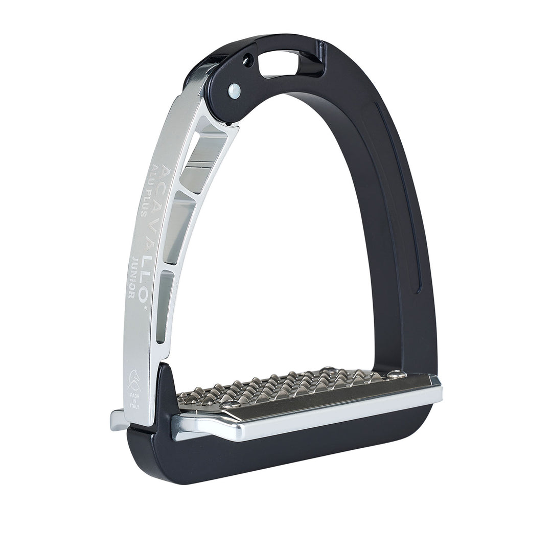 Acavallo Arena Aluplus Junior Stirrups - Black