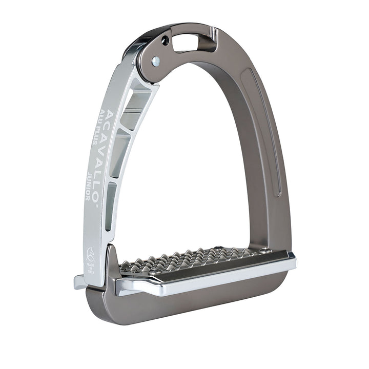 Acavallo Arena Aluplus Junior Stirrups - Titanium