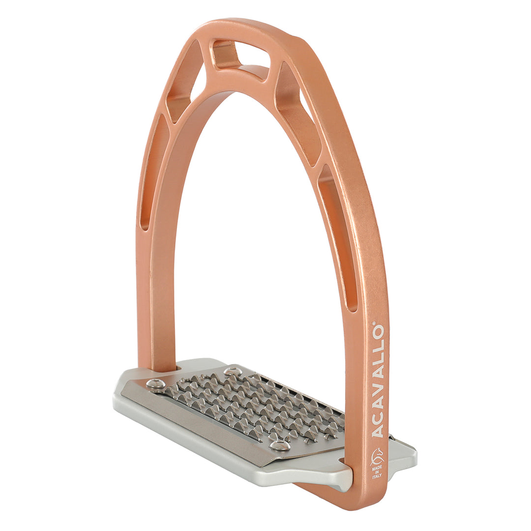 Acavallo Arco Evolution Alupro Stirrups - Rose Gold