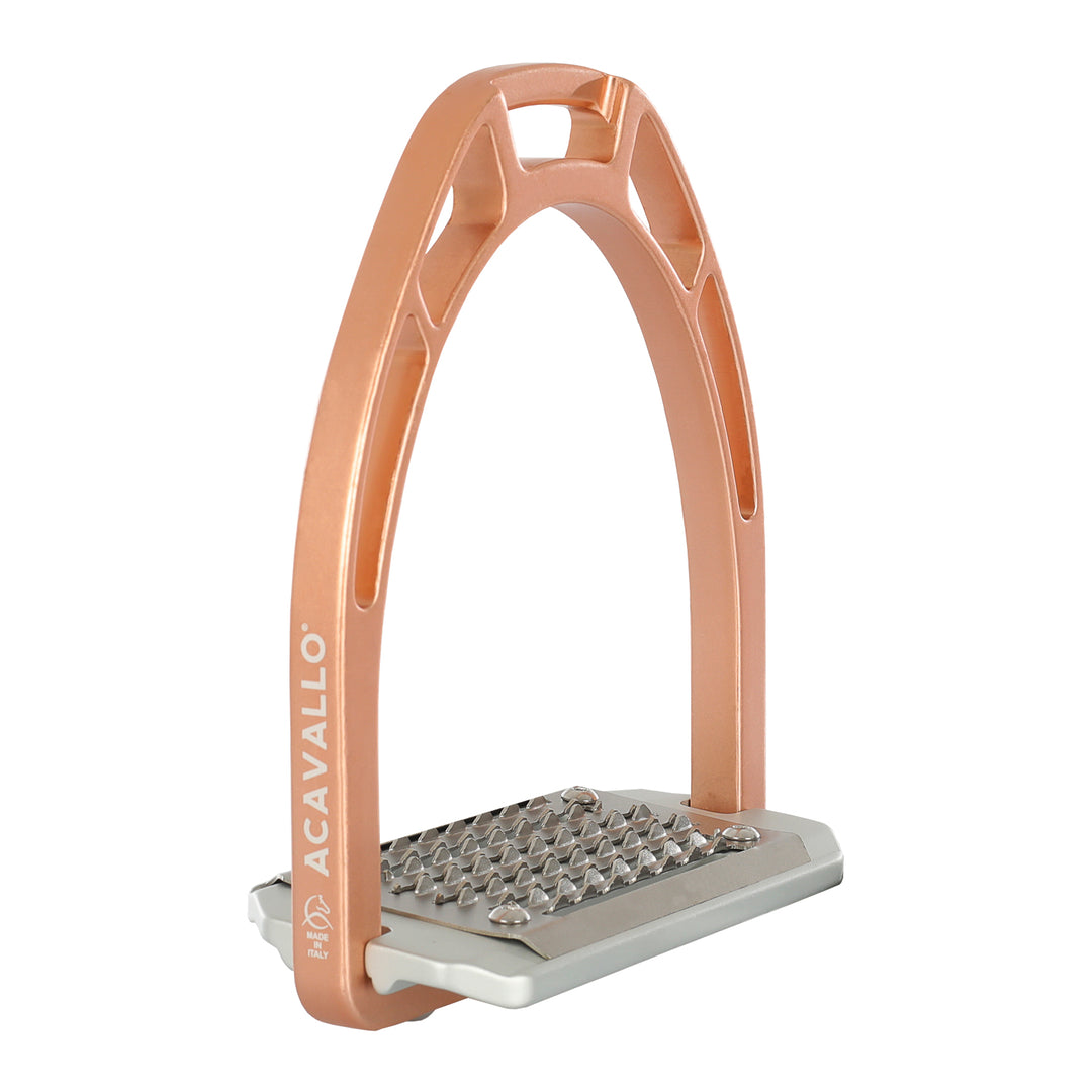 Acavallo Arco Evolution Alupro Stirrups - Rose Gold