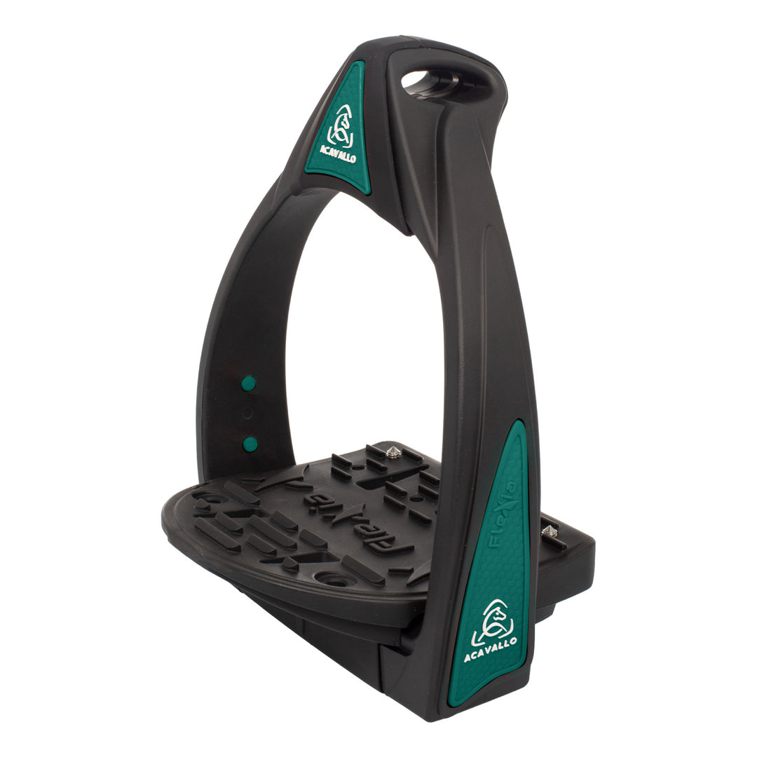 Acavallo Flexia Stirrups - Black/Green