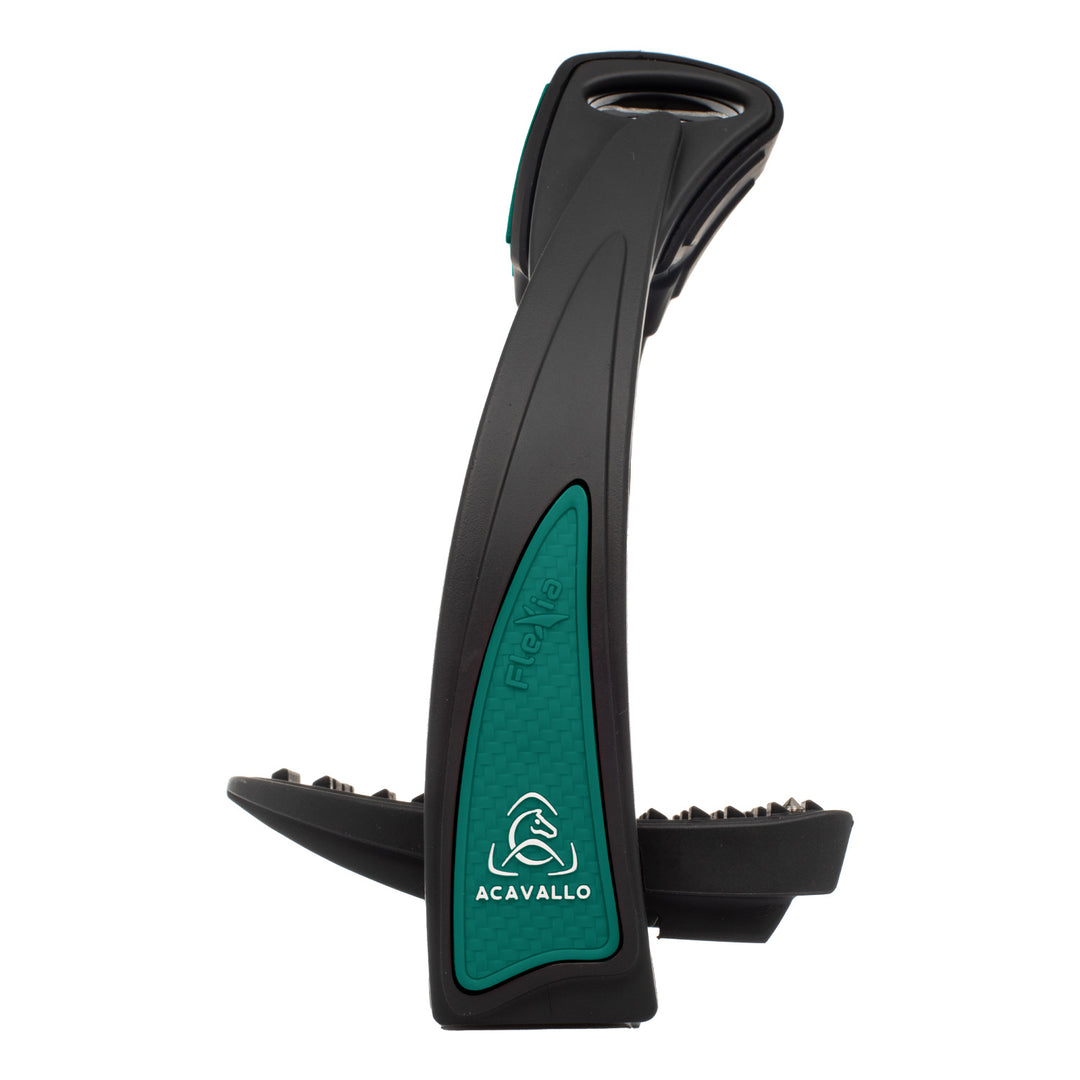 Acavallo Flexia Stirrups - Black/Green