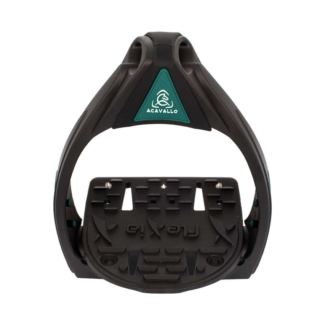 Acavallo Flexia Stirrups - Black/Green