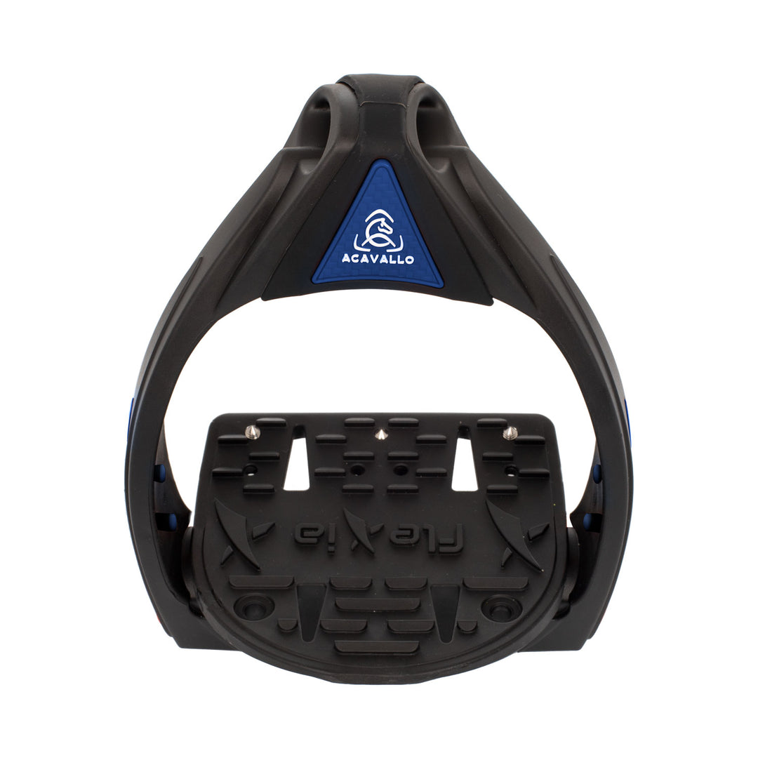Acavallo Flexia Stirrups - Black/Royal