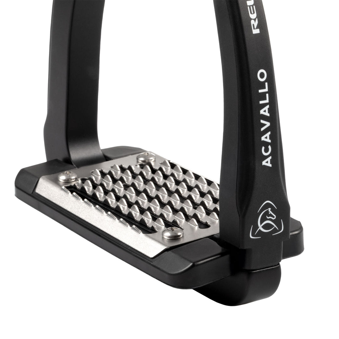 Acavallo Rel-X Easy Stirrups Shaped Arm - Black