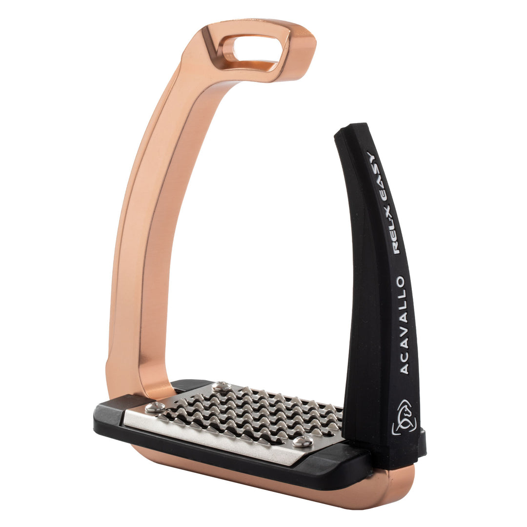 Acavallo Rel-X Easy Stirrups - Rose Gold