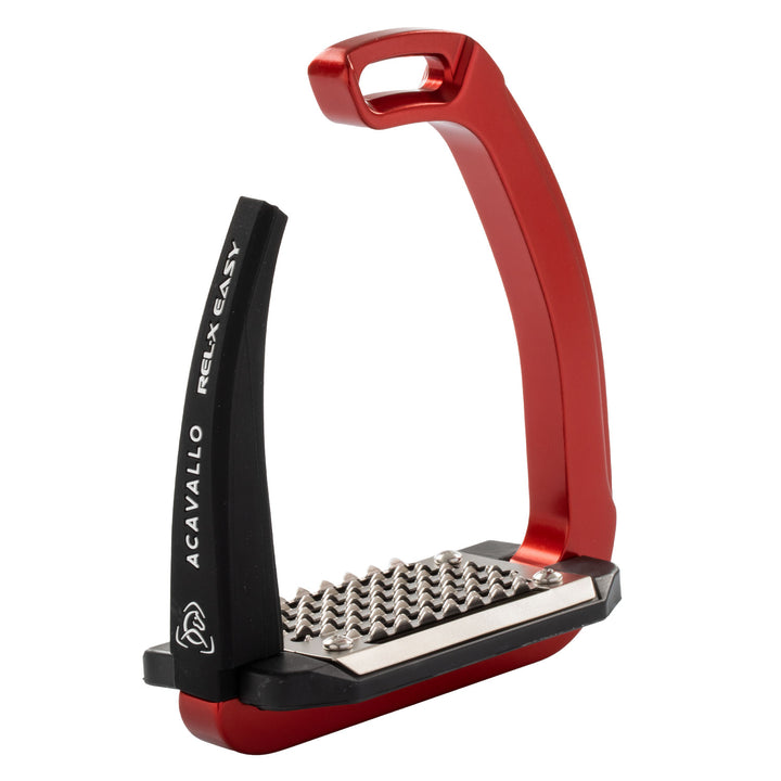 Acavallo Rel-X Easy Stirrups - Red