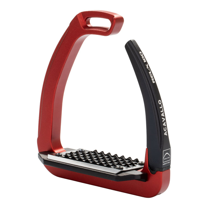 Acavallo Rel-X 180 Stirrups - Crimson Red