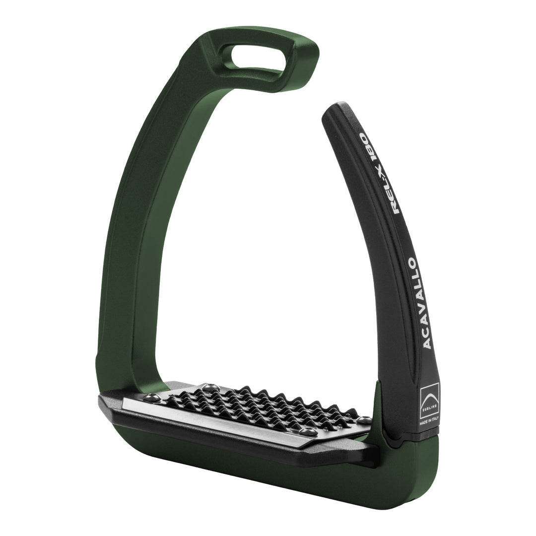 Acavallo Rel-X 180 Stirrups - Hunter Green