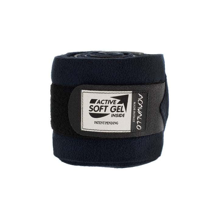 Acavallo Gel and Fleece Bandages - Blue