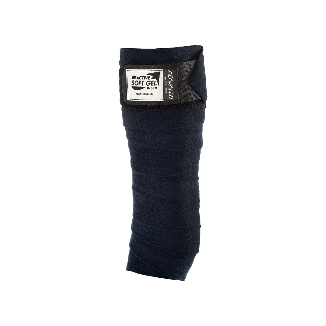 Acavallo Gel and Fleece Bandages - Blue