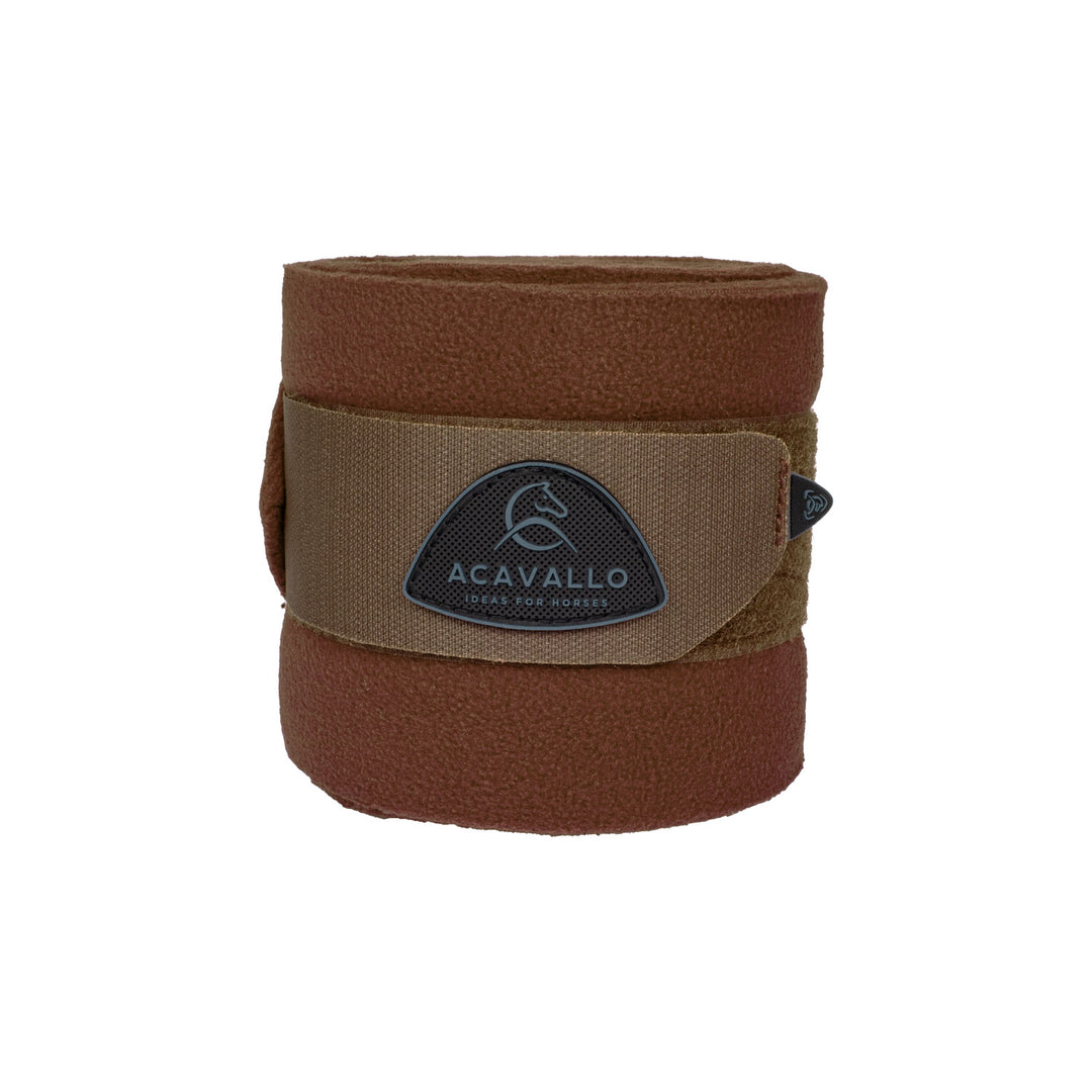 Acavallo Fleece Exercise Bandages - Brown