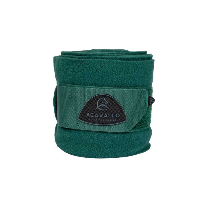 Acavallo Fleece Exercise Bandages - Hunter Green