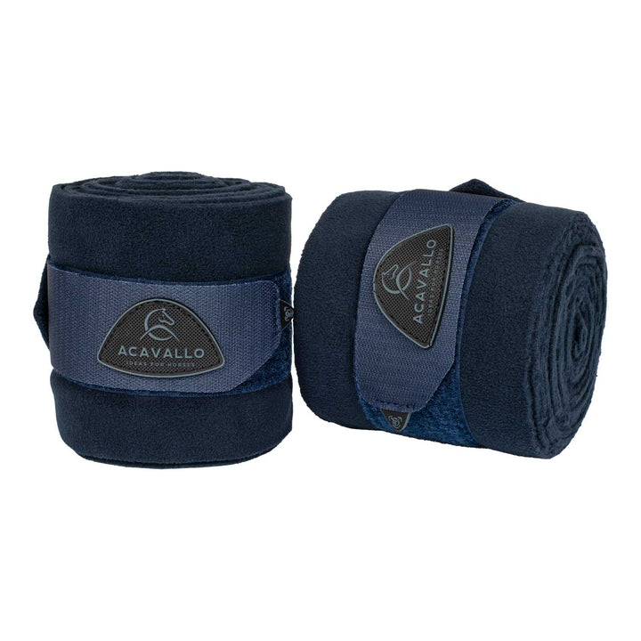 Acavallo Fleece Exercise Bandages - Navy