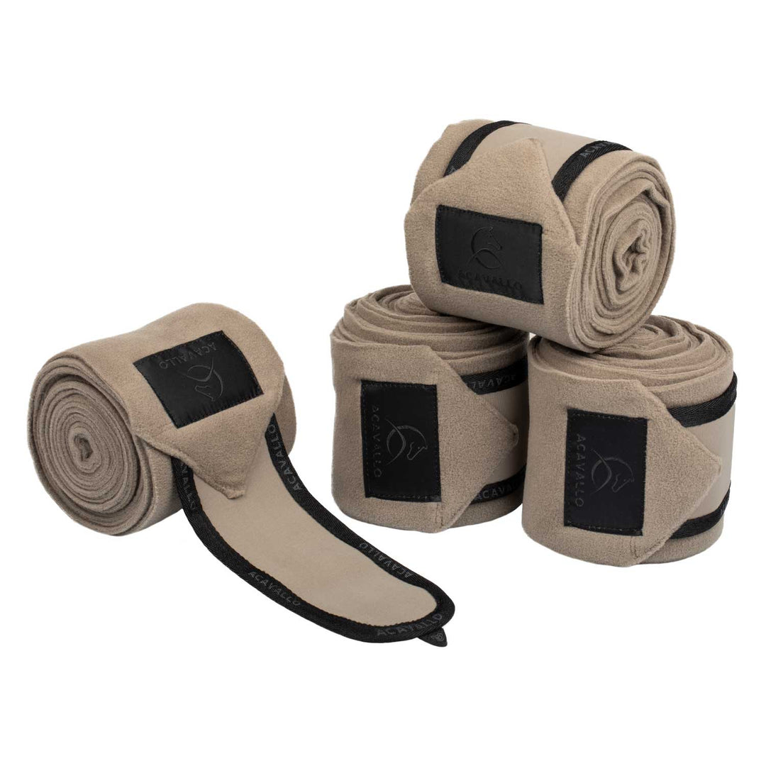 Acavallo Fleece Bandages - Terra/Black