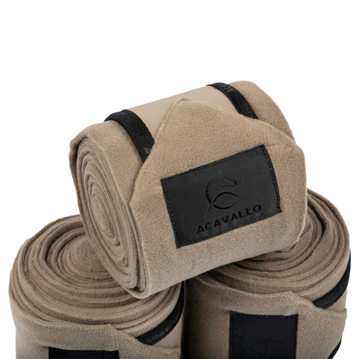 Acavallo Fleece Bandages - Terra/Black