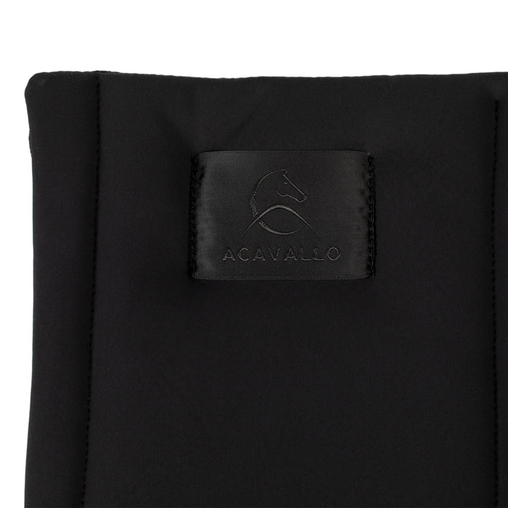 Acavallo Padded Cotton Soft Underbandages - Black/Black