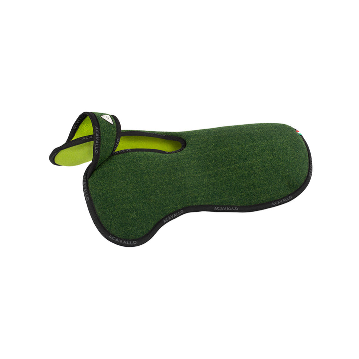 Acavallo Memory Foam Withers Free Double Felt Half Pad - Forest/Green