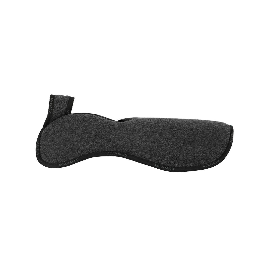 Acavallo Memory Foam Withers Free Double Felt Half Pad - Charcoal/Grey