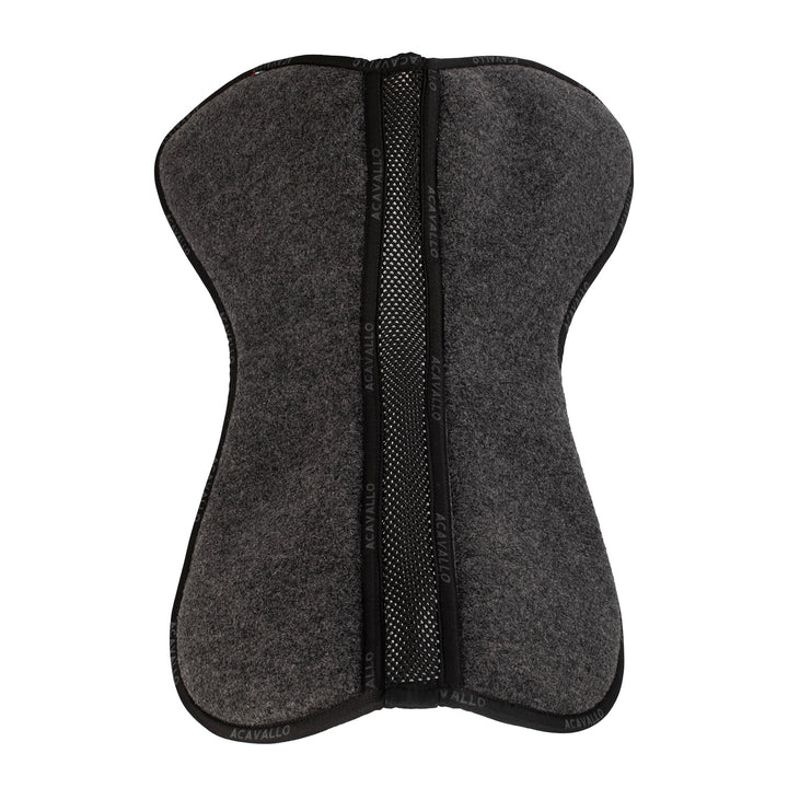 Acavallo Memory Foam Withers Free 3D Spacer Double Felt Half Pad - Charcoal/Grey