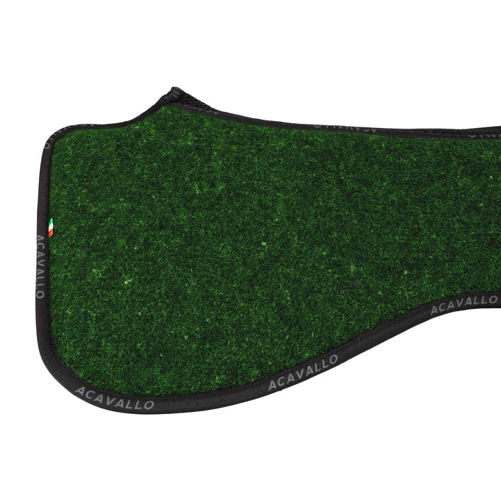 Acavallo Memory Foam 3D Spacer Double Felt Half Pad - Forest/Green