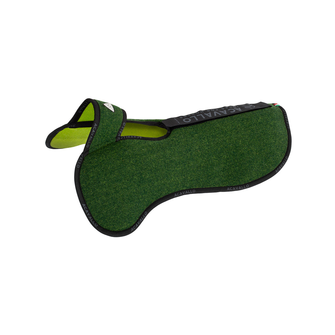 Acavallo Piuma Pad Withers Free Pocket Double Felt Half Pad - Forest/Green
