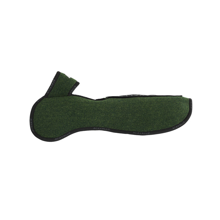 Acavallo Piuma Pad Withers Free Pocket Double Felt Half Pad - Forest/Green