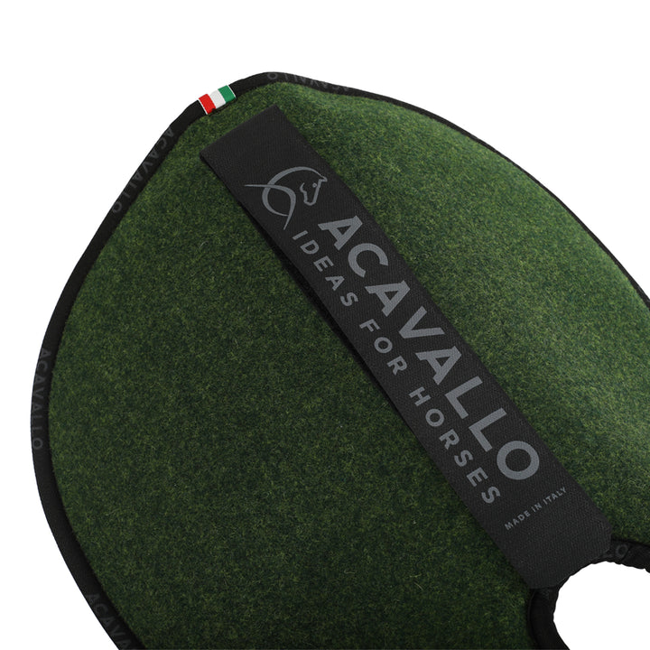 Acavallo Piuma Pad Withers Free Pocket Double Felt Half Pad - Forest/Green