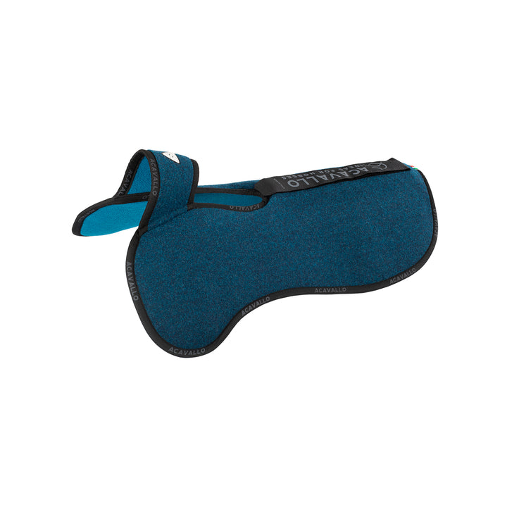 Acavallo Piuma Pad Withers Free Pocket Double Felt Half Pad - Navy/Petrol