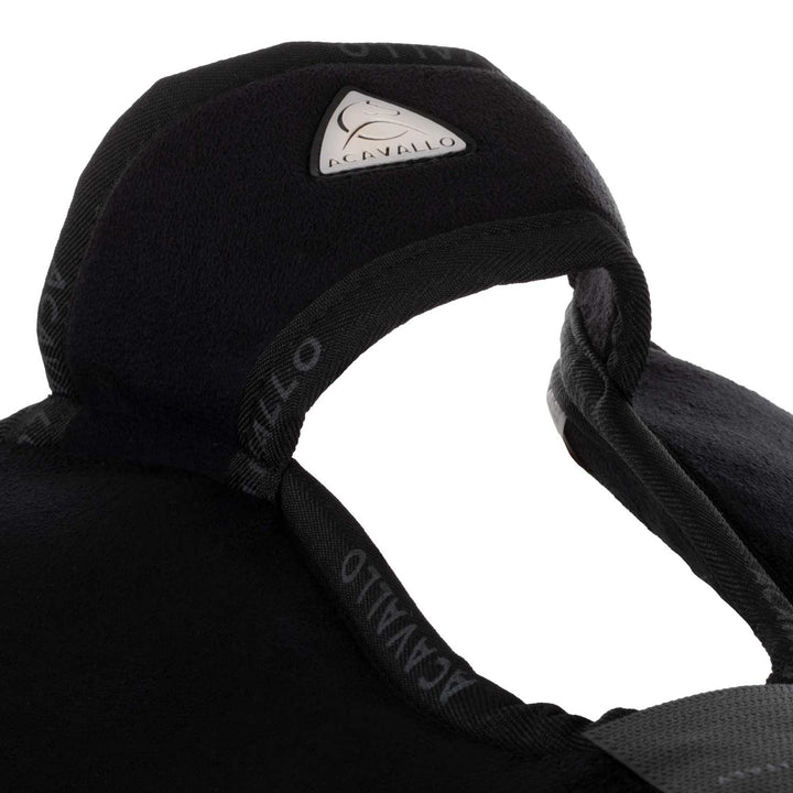 Acavallo Piuma Full Size Withers Free, Pocket Half Pad - Black / Eco-Wool White