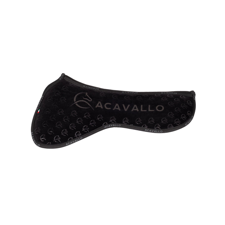 Acavallo Memory Foam 3D Spacer Louvre Silicone Grip Half Pad - Jumping - Black