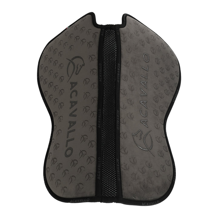 Acavallo Memory Foam 3D Spacer Louvre Silicone Grip Half Pad - Dressage - Grey