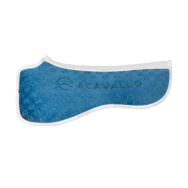 Acavallo Memory Foam 3D Spacer Louvre Silicone Grip Half Pad - Dressage - Ocean