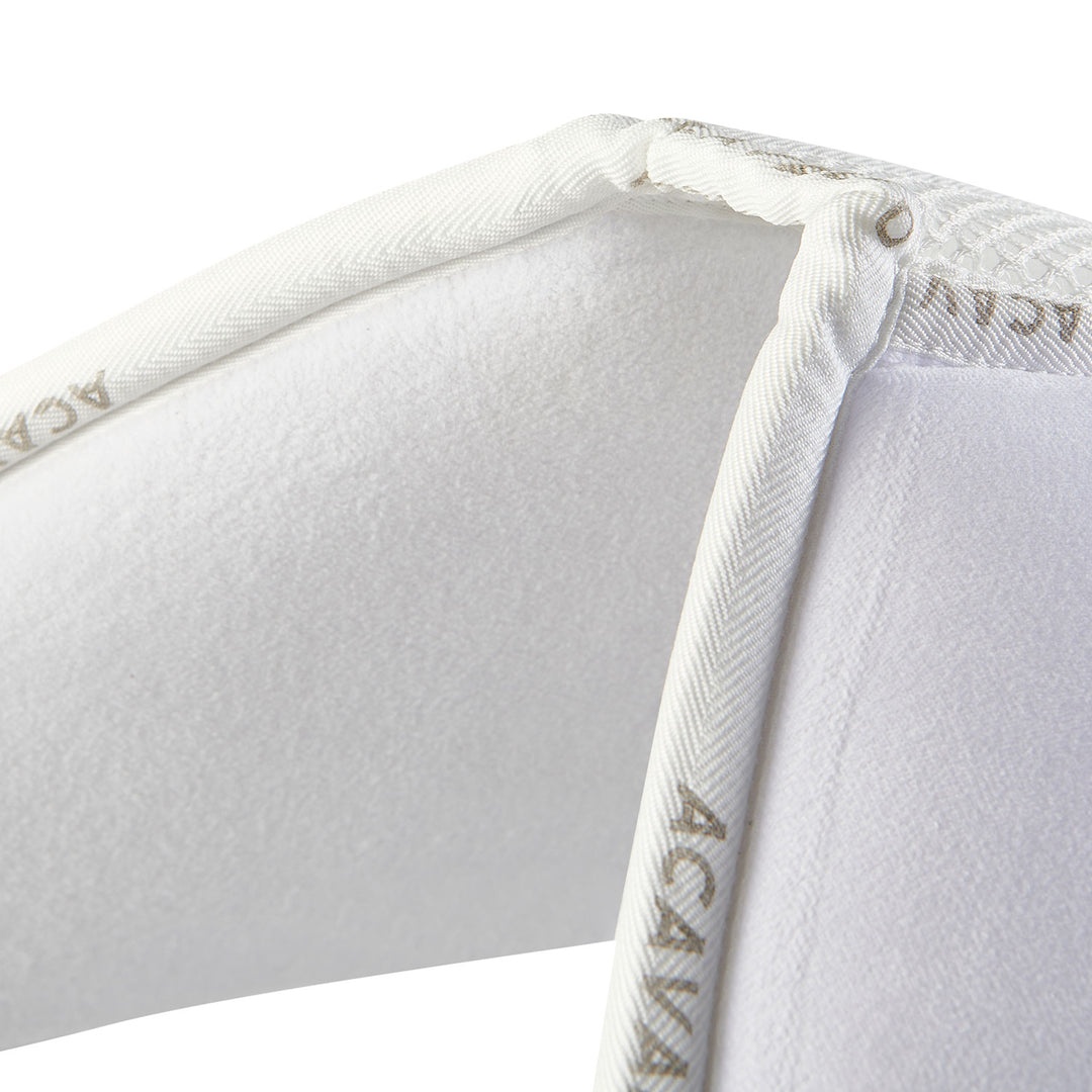 Acavallo Memory Foam 3D Spacer Louvre Half Pad - Jumping - White