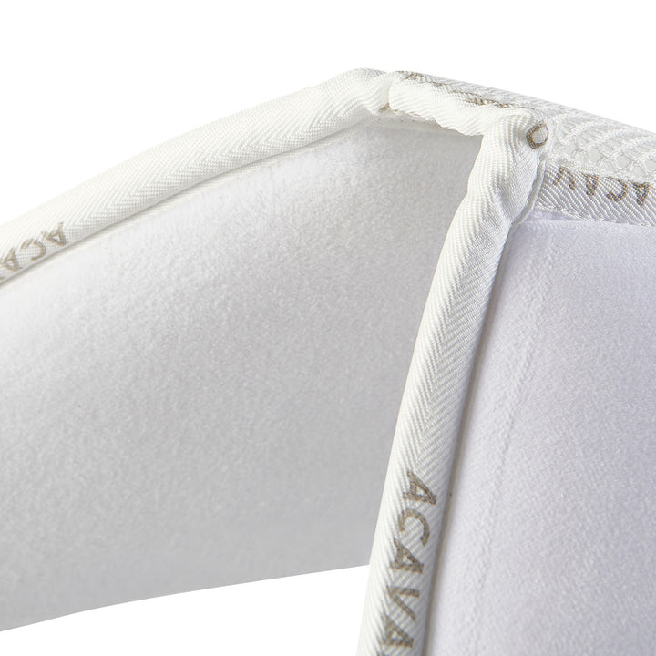 Acavallo Memory Foam 3D Spacer Louvre Half Pad - Jumping - White