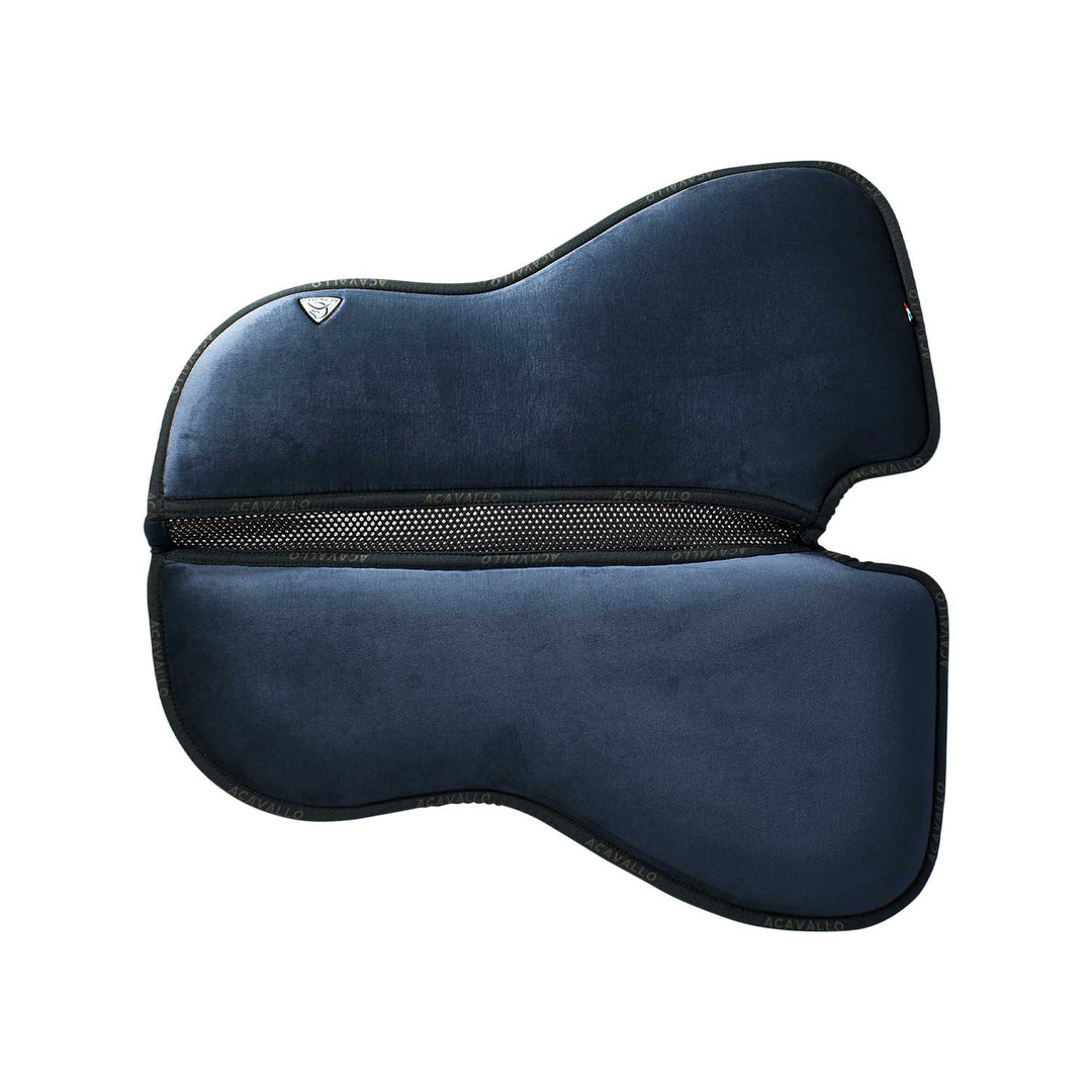 Acavallo Memory Foam 3D Spacer Louvre Half Pad - Dressage - Blue