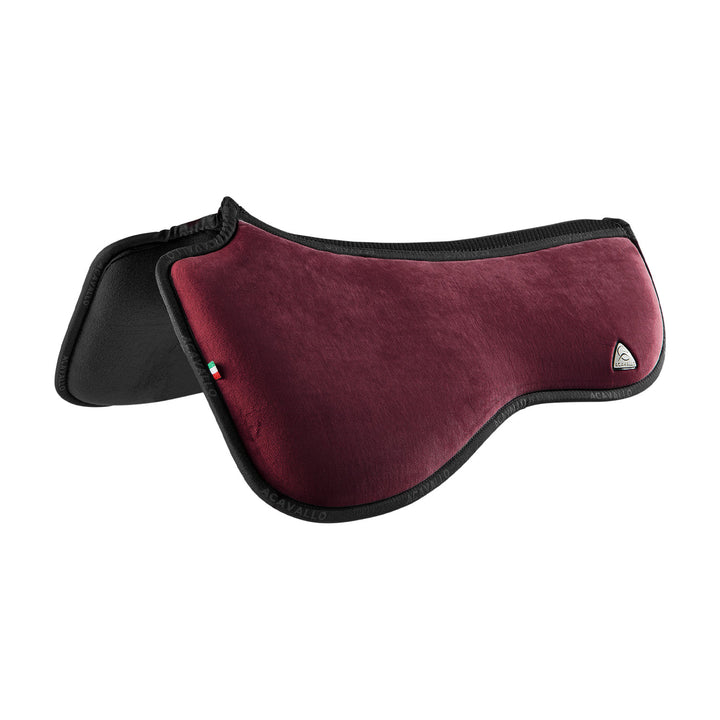 Acavallo Memory Foam 3D Spacer Louvre Half Pad - Dressage - Wine