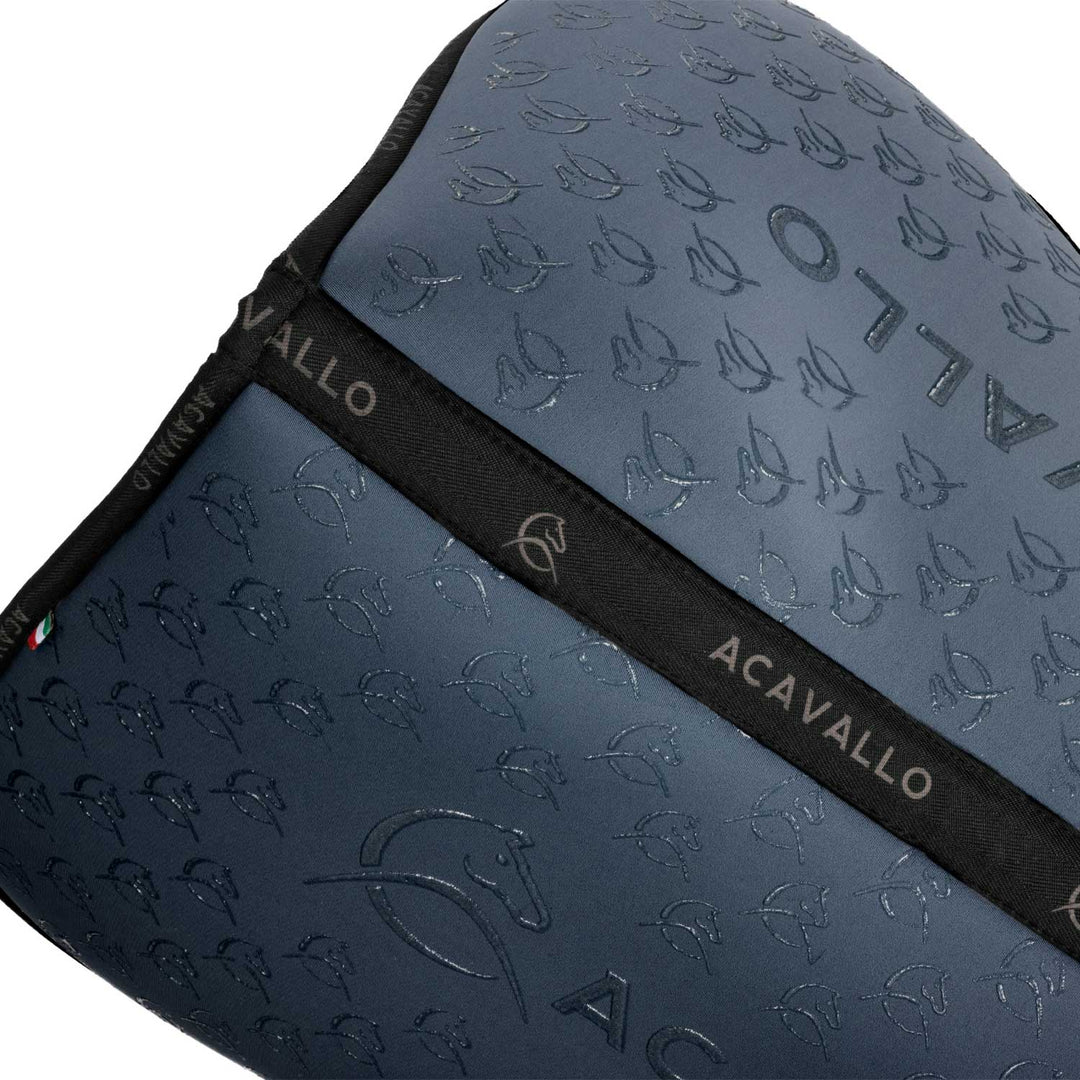 Acavallo Memory Foam Classic Bamboo Silicone Grip Half Pad - Smoke Dore/Black