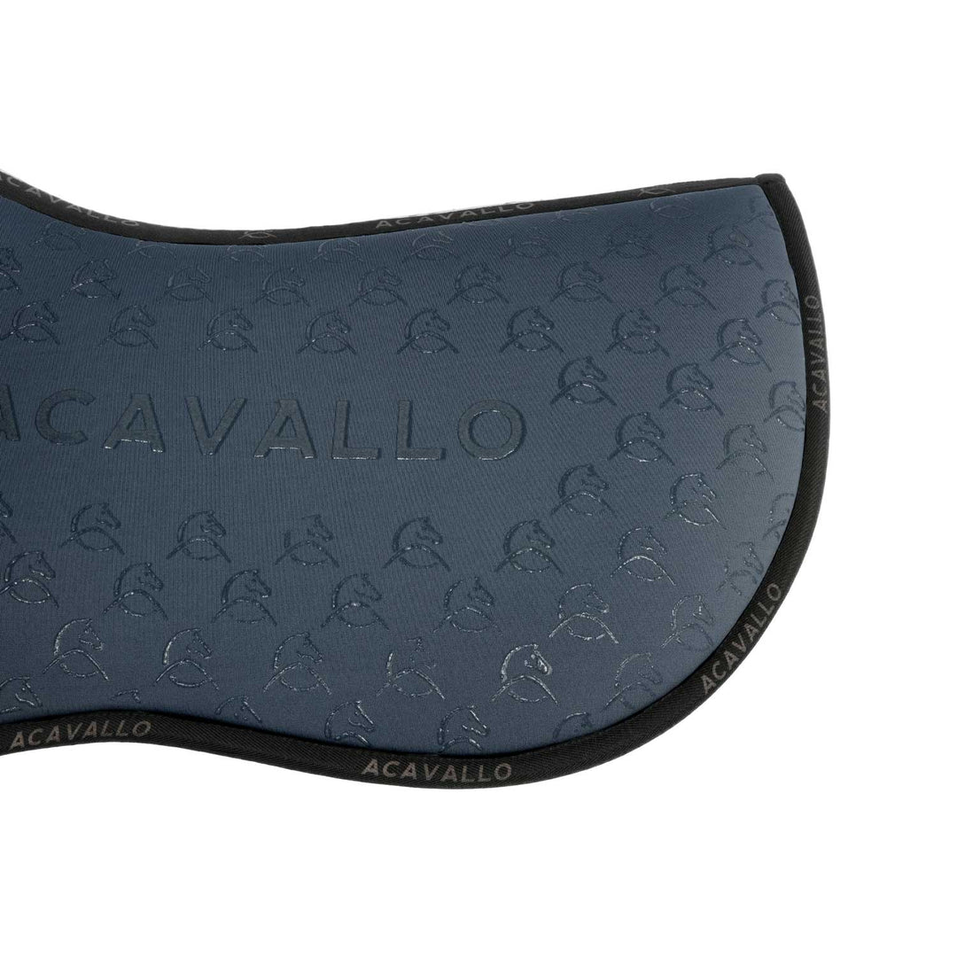 Acavallo Memory Foam Classic Bamboo Silicone Grip Half Pad - Smoke Dore/Black