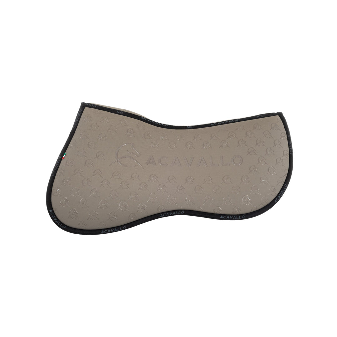 Acavallo Memory Foam Classic Bamboo Silicone Grip Half Pad - Terra/Black
