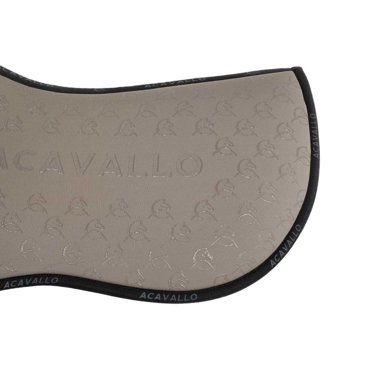 Acavallo Memory Foam Classic Bamboo Silicone Grip Half Pad - Terra/Black