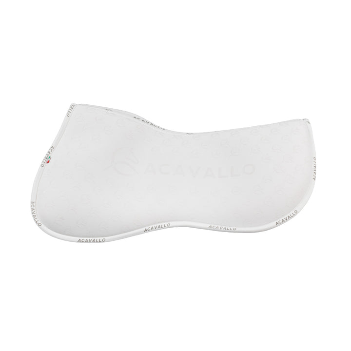 Acavallo Memory Foam Classic Bamboo Silicone Grip Half Pad - White/White