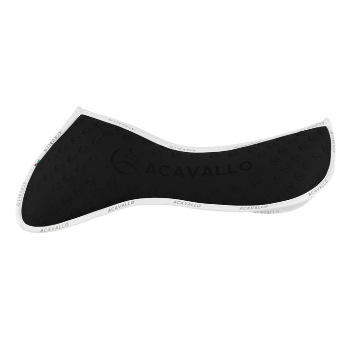 Acavallo Memory Foam Withers Free 3D Spacer Silicone Grip Half Pad - Black/White