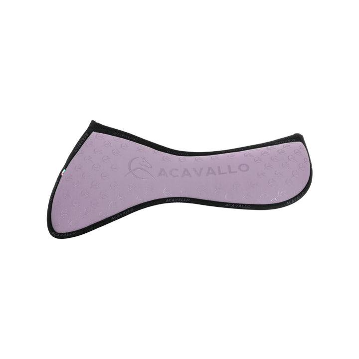 Acavallo Memory Foam Withers Free 3D Spacer Silicone Grip Half Pad - Lilla/Black