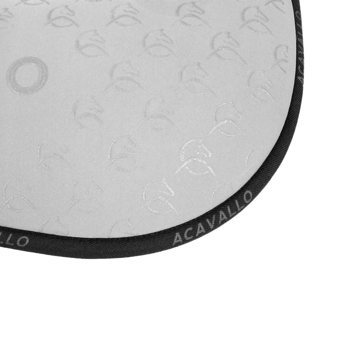 Acavallo Memory Foam Withers Free 3D Spacer Silicone Grip Half Pad - White/Black