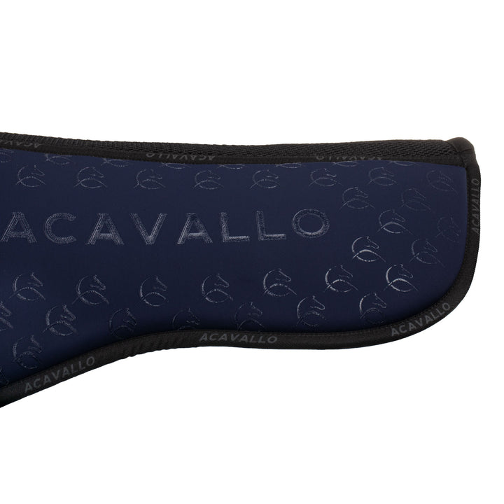 Acavallo Memory Foam 3D Spacer Silicone Grip Half Pad - Dressage - Deep Blue/Black
