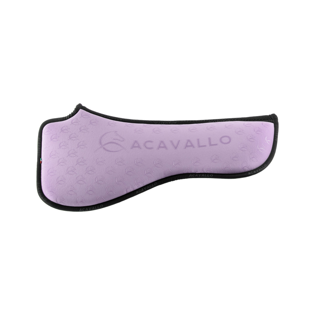 Acavallo Memory Foam 3D Spacer Silicone Grip Half Pad - Dressage - Lilla/Black