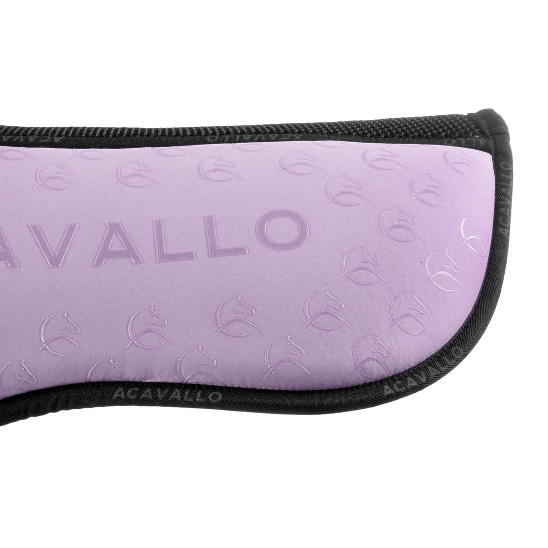 Acavallo Memory Foam 3D Spacer Silicone Grip Half Pad - Dressage - Lilla/Black