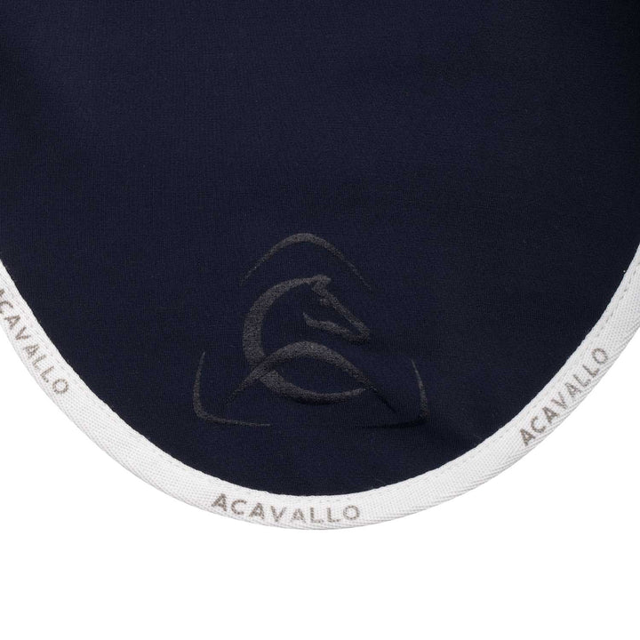 Acavallo Elastane Fly Veil Silicone Logo - Deep Blue/White
