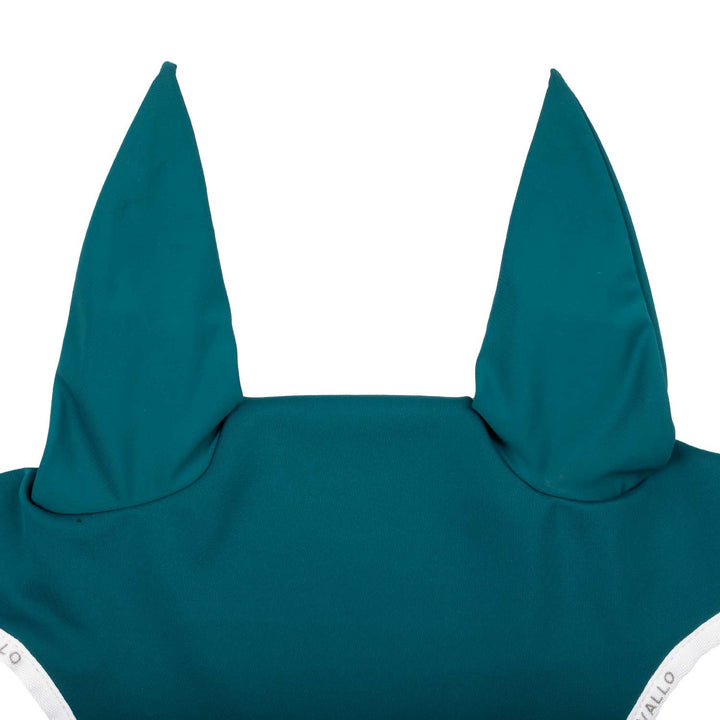 Acavallo Elastane Fly Veil Silicone Logo - Petrol/White